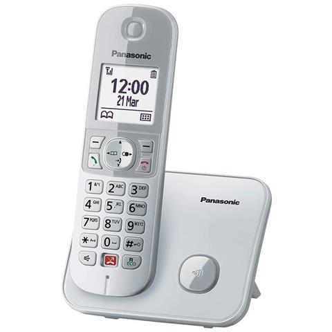 Telefono Cordless KX-TG6851JTS DECTcon Schermo LCD da 1.8" Argento /Bianco - Foto 2