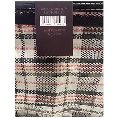 Confezione Da 8 X Large Forti Bagagli Servizio Lavanderia Shopping Bags - Xl Moving Borse Con Cerniera E Maniglie A Scacchi - Riutilizzabile Conservare Zip Bag - Foto 2