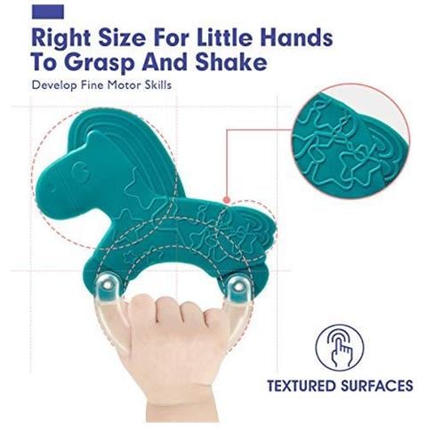 Rattle Dentizione Gioca Per Il Bambino Giocattoli 0-6 Mesi Plus Con Storage Box -10 Pc Bpa Dentaruolo Giocattolo Newborn Baby Sensory Giocattoli Regali 3 6 9 12 Mesi Per I Primi Di Formazione - Foto 4