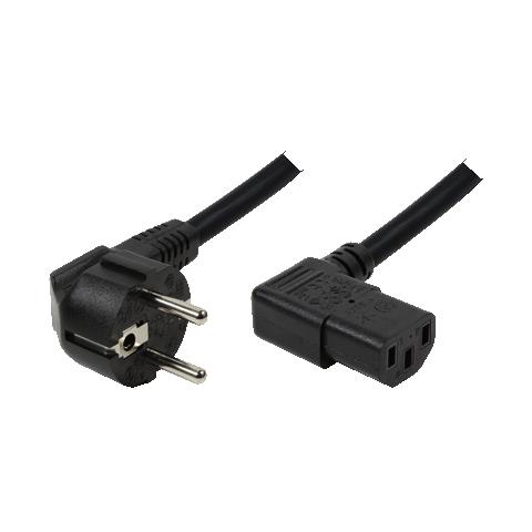 Swiss-IEC - IEC-C13, 2m, C13 coupler, Maschio / femmina, 2m - Foto 1