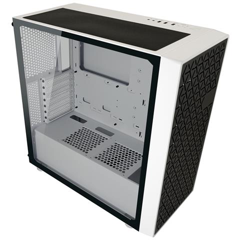 Gaming 714W Midi Tower Nero, Bianco - Foto 2