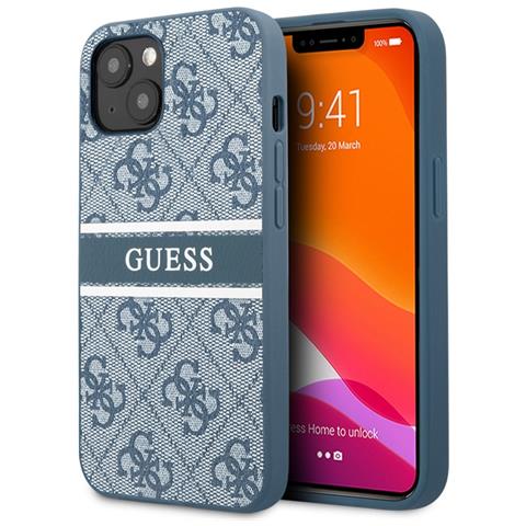 Case 4g Printed Stripe Fr A2628 Apple Iphone 13 Mini - Blue (guhcp13s4gdbl) - Foto 2