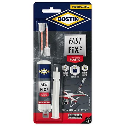 Bostik Adesivo Riparazione Bicomponente Riempitivo Fast Fix Liquid Plastic 10g - Foto 1