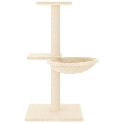 Albero Per Gatti Con Tiragraffi In Sisal Crema 72 Cm - Foto 2