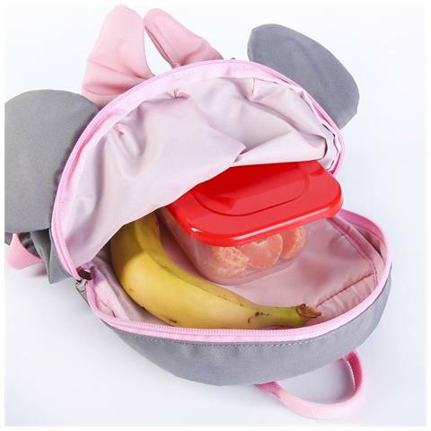 Zaino Per Bambini Minnie Mouse Grigio (9 X 20 X 25 Cm) - Foto 5