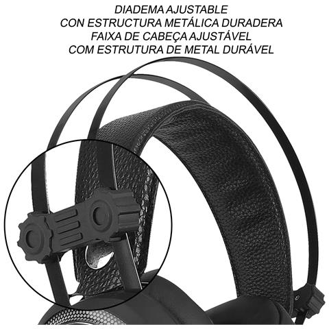 LCMHPGAVEN004 cuffia e auricolare Cuffie A Padiglione Gaming Multicolore - Foto 2