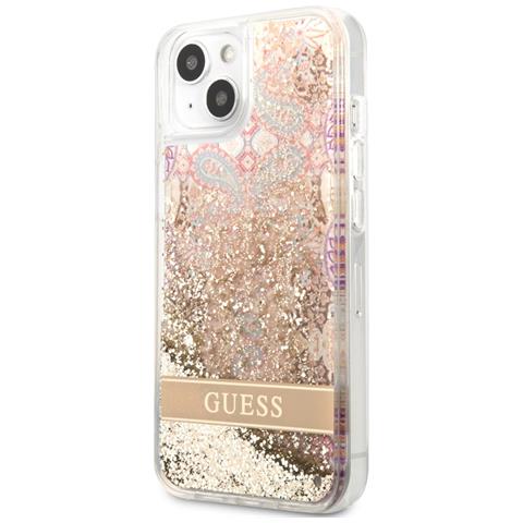 Cover Per Iphone 14 Plus Floating Flower Glitter, Oro - Foto 1