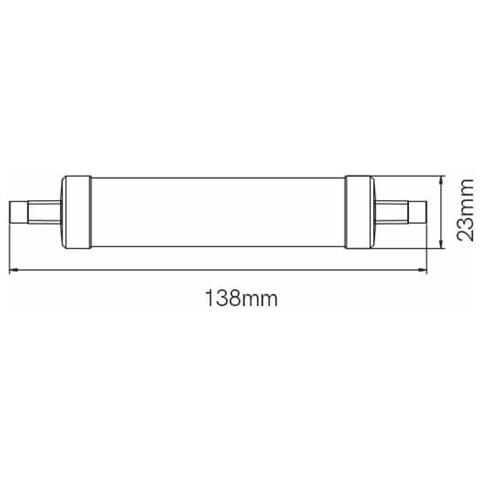 Lampadina A Led R7s Hqi 138mm 13w Ø23mm 1375lumen 3000k - Foto 2