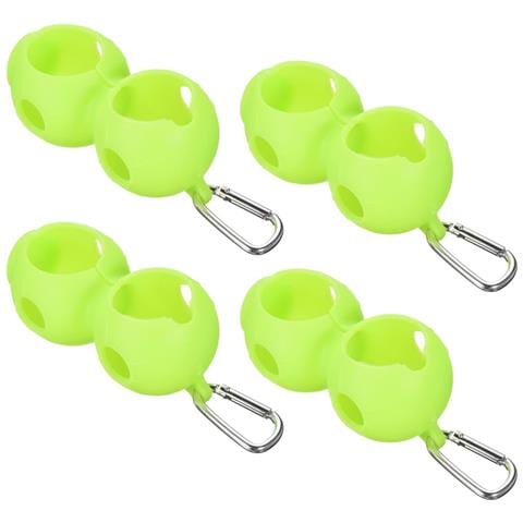 Pinza Per Palline Da Golf In Silicone Verde Moschettone 4 Pezzi - Foto 1
