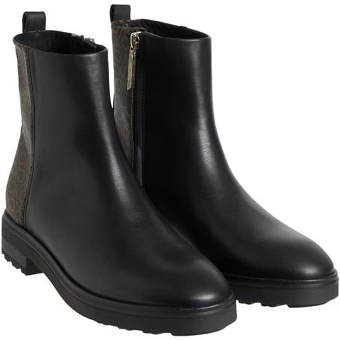 Cleat Ankle Boot-mono Mix Stivaletti Pelle Scarpe Donna Nero Eu 36, Hw0hw01313 0gl - Foto 2