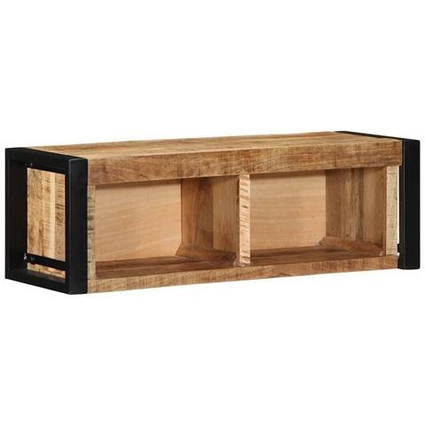 Mobile Porta Tv 80x30x25 Cm In Legno Massello Di Mango Grezzo - Foto 1