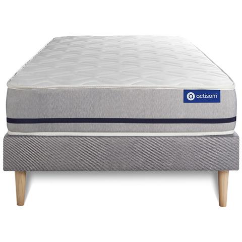 Kit Rete E Materasso Matrimoniale Actilatex Soft 80x190cm - Spessore : 20cm - Lattice E Memory Foam - Moderatamente Rigido - Foto 1
