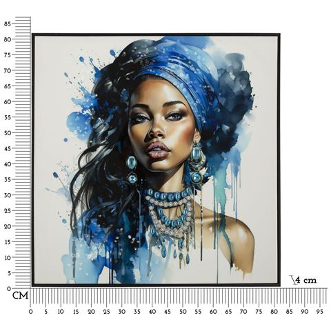 Stampa Su Tela Africa 25 - Multicolore - Legno - 82x4x82 Cm - Foto 7