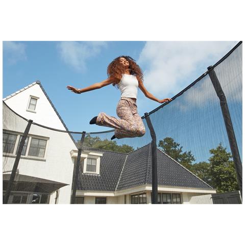 5376A trampolino da cortile e per attività ricreative Esterno Rettangolare Molla elicoidale Trampolino fuori terra - Foto 2