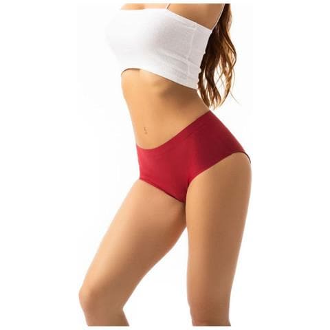 Slip Bikini A Vita Alta Se Black+red Xxl - Foto 2