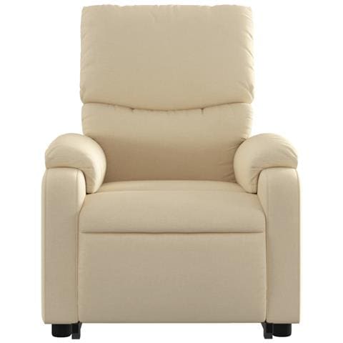 Poltrona Alzapersona Reclinabile Crema in Tessuto - Foto 9