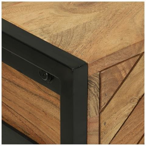 Tavolo Consolle 90x35x75 cm Legno Massello Acacia - Foto 9