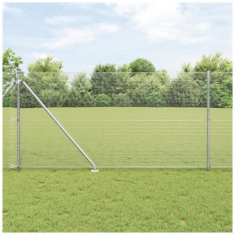 Recinto in Filo Saldato con 13 Posti a Spillo 1.4x25 m Acciaio Zincato - Foto 2