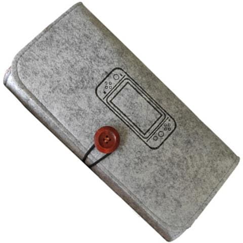 Custodia Protettiva In Feltro Per Nintendo Switch Lite - Ampia Capacità E Portabilità Silver - Foto 1