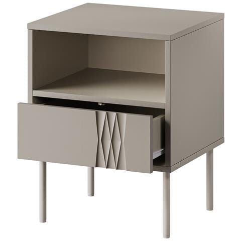 Comodino 2 pz. TRESSE 44x40x53 cashmere opaco - Foto 2