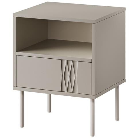 Comodino 2 pz. TRESSE 44x40x53 cashmere opaco - Foto 1