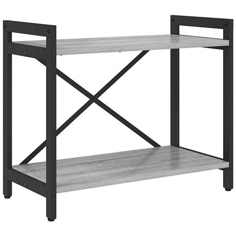 Libreria Grigio sonoma 60 x 30 x 48.5 cm Legno multistrato - Foto 1