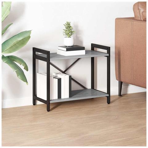 Libreria Grigio sonoma 60 x 30 x 48.5 cm Legno multistrato - Foto 2