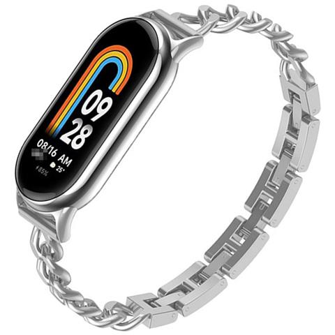 Cinturino A Bracciale In Metallo Compatibile Con Xiaomi Mi Band 8/9/10 - Elegante Cinturino In Acciaio Inossidabile Silver - Foto 2