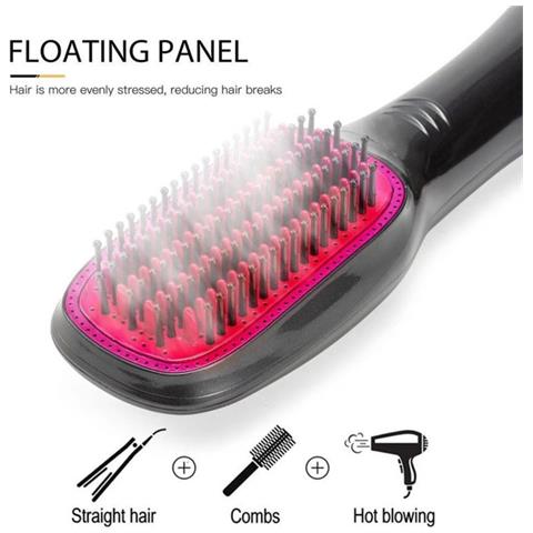 Spazzola Elettrica Riscaldata 3-in-1 Per Capelli - Ioni Negativi E Styling Ad Aria Calda - Foto 7
