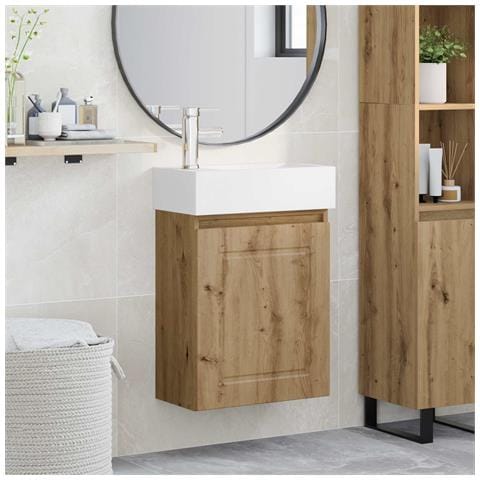 Mobile bagno con rubinetto Rovere Artigianale - Foto 2