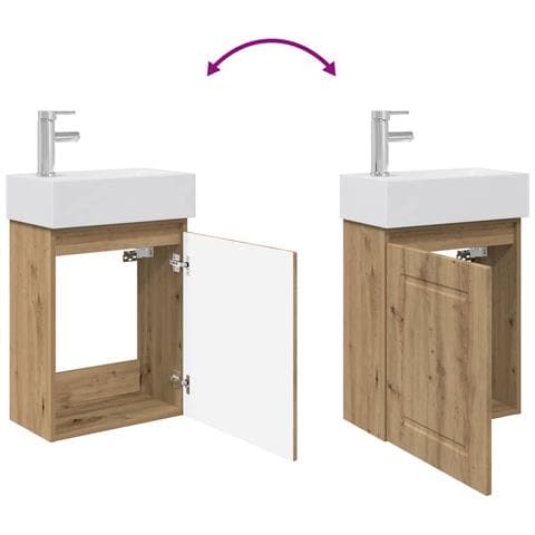 Mobile bagno con rubinetto Rovere Artigianale - Foto 9