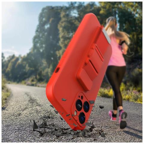 Custodia In Gel Con Cordino Per Samsung Galaxy A22 5g Rossa - Foto 7