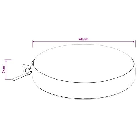 Cuscini per Sedia in 4 Pezzi SOEST 4 pz 100% Poliestere Tortora - Foto 6