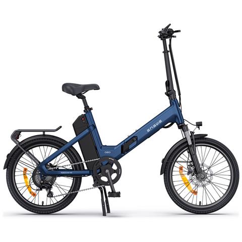 O20 Boost Bici elettrica pieghevole, motore 250W, batteria 48V 13,5Ah, autonomia massima 120 km, velocità massima 25 km /h, sensore di coppia, ideale per pendolari urbani e viaggi in treno, colore blu - Foto 8