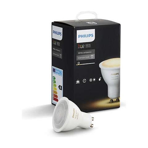 Hue White Ambiance Led Gu10 Faretto Spot Lampada Singola, Dimmerabile, Crea Tutte Le Sfumature Del Bianco, Controllabile Via App - Foto 7