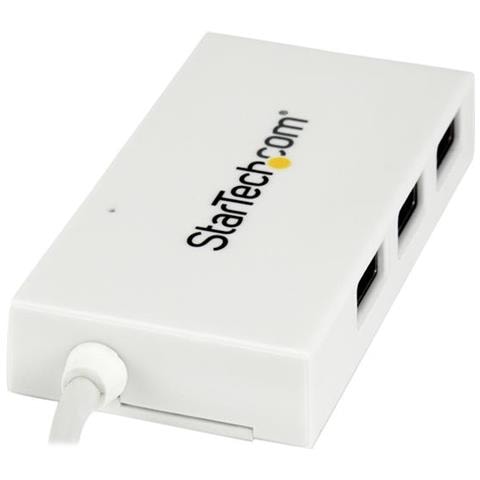 Hub USB-C a 4 porte USB 3.0 - Perno e Concentratore USB Tipo C con 1x USB-C e 3x USB-A - Bianco - Foto 5