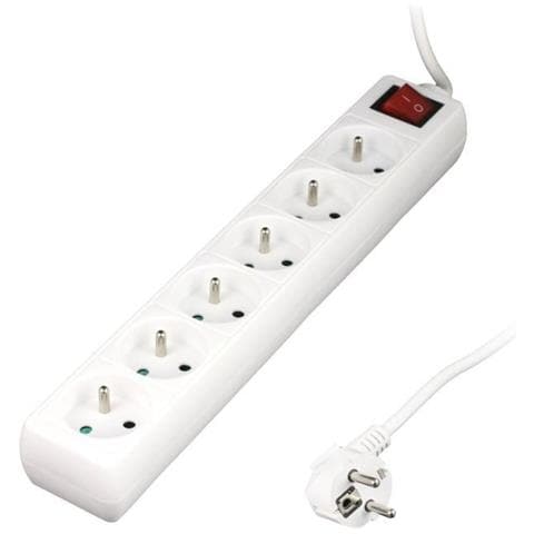 Enexo - Ciabatta Multipresa Ho5vvf - 3g1, 1 M, Lotto Di 6, 16a, Bianco - Foto 1