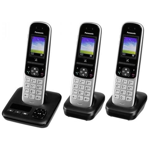 KX-TGH723 Telefono DECT Identificatore di chiamata Nero - Foto 1