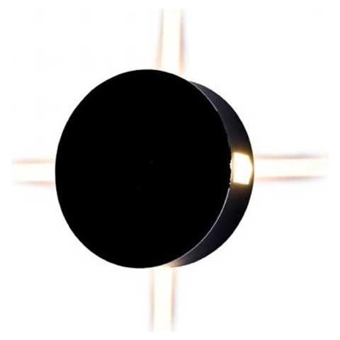 V-tac Vt-706 Lampada Led 4w Da Parete Rotondo Nero Wall Light Bianco Caldo 3000k Ip65 - Sku 8215 - Foto 1