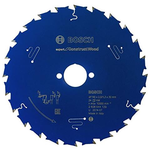 Bosch Lama Per Sega Circolare Expert For Construct Wood 190 X 30 X 2,0 Mm, 24 - Foto 1