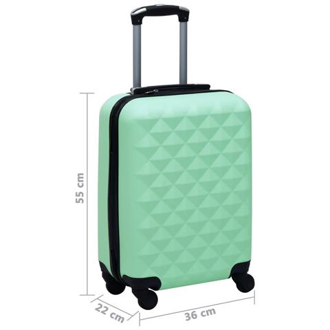 Trolley A Custodia Rigida Menta Abs - Foto 7