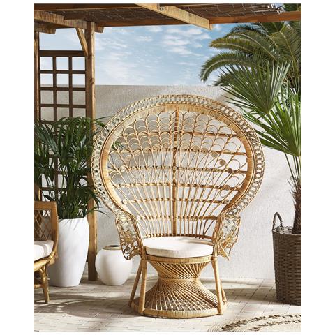 Poltrona In Rattan Beige Emmanuelle - Foto 13