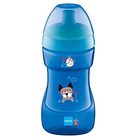 Sports Cup 330 Ml Trendy Antigoccia Cup Per 12 Mesi Bottiglia Dacqua Con Bambino Free Flow Becco Bambino Bere Cup Blu (disegni Possono Variare) - Foto 1