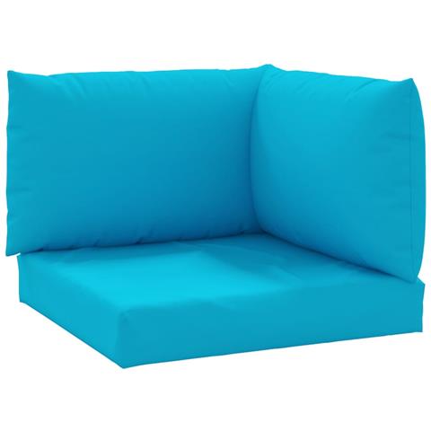 Cuscini per Pallet 3 pz Azzurro in Tessuto Oxford - Foto 1