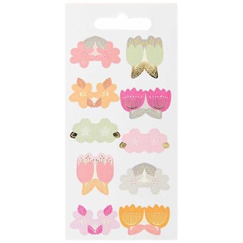 10 Fogli Di Adesivi Con Registro Floreale - Foto 1