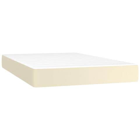Materasso A Molle Crema 120x200x20 Cm In Similpelle - Foto 1