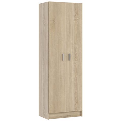 Armadio Multiuso A Più Ripiani Rovere - Foto 5