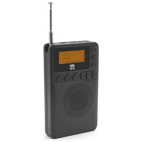 Mini Radio DB-9 DAB+ Portatile Analogico e digitale Nero - Foto 1