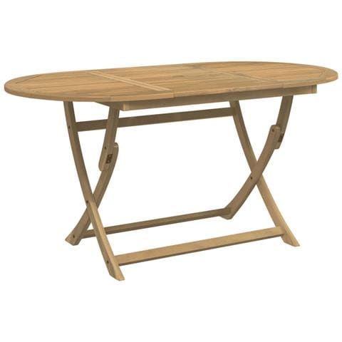 Tavolo Da Giardino Pieghevole 160x85x75cm Legno Massello Acacia - Foto 1