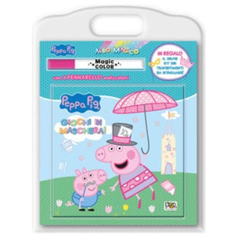 Lisa Capiotto - Giochi In Maschera. Peppa Pig. Albo Magico. Ediz. A Colori. Con Pennarello Svelacolori - Foto 1
